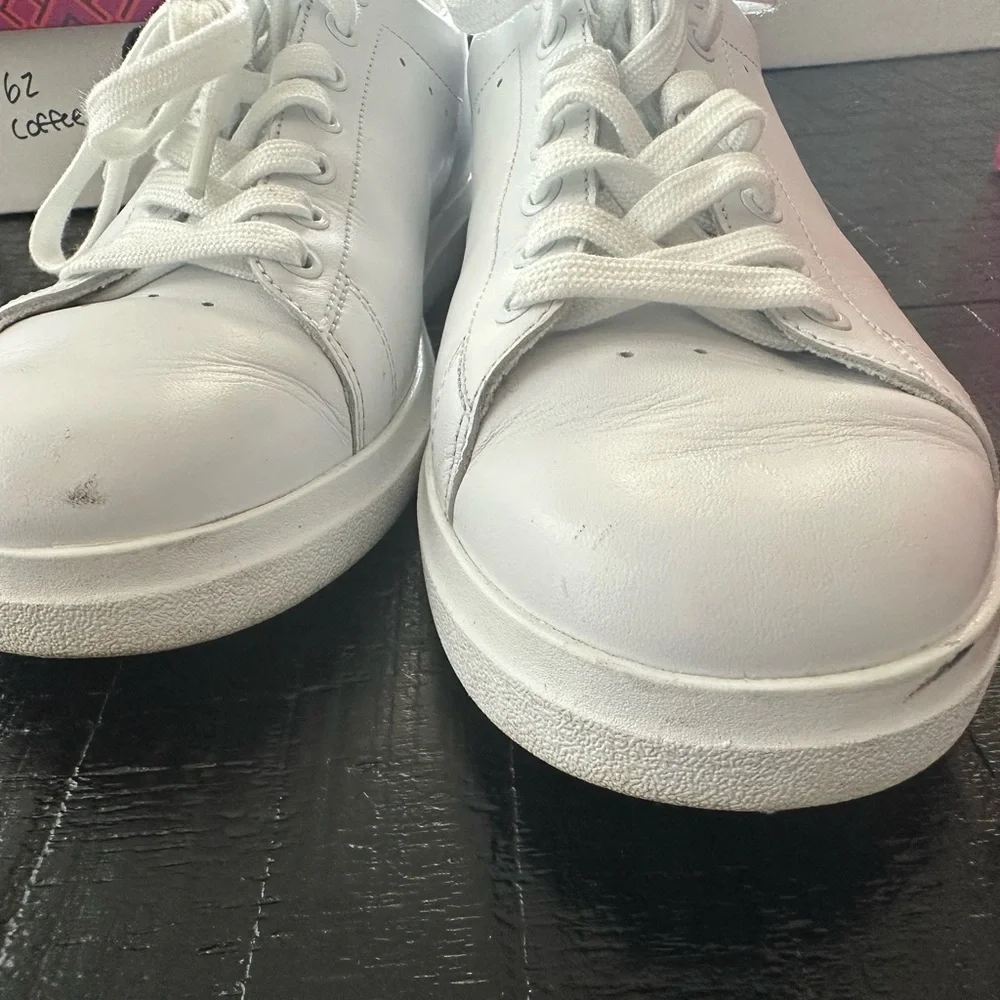 Tory Burch Howell Court Women's Sneakers Sz 9M White Leather Comfort Shoe Tennis